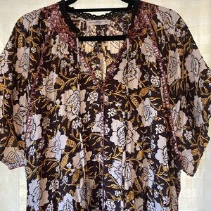 Natural Life Long Dress with Cool Stitching Detail XL